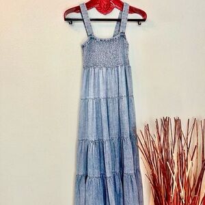 Nee Michael Kors Denim Blue Smocked Dress